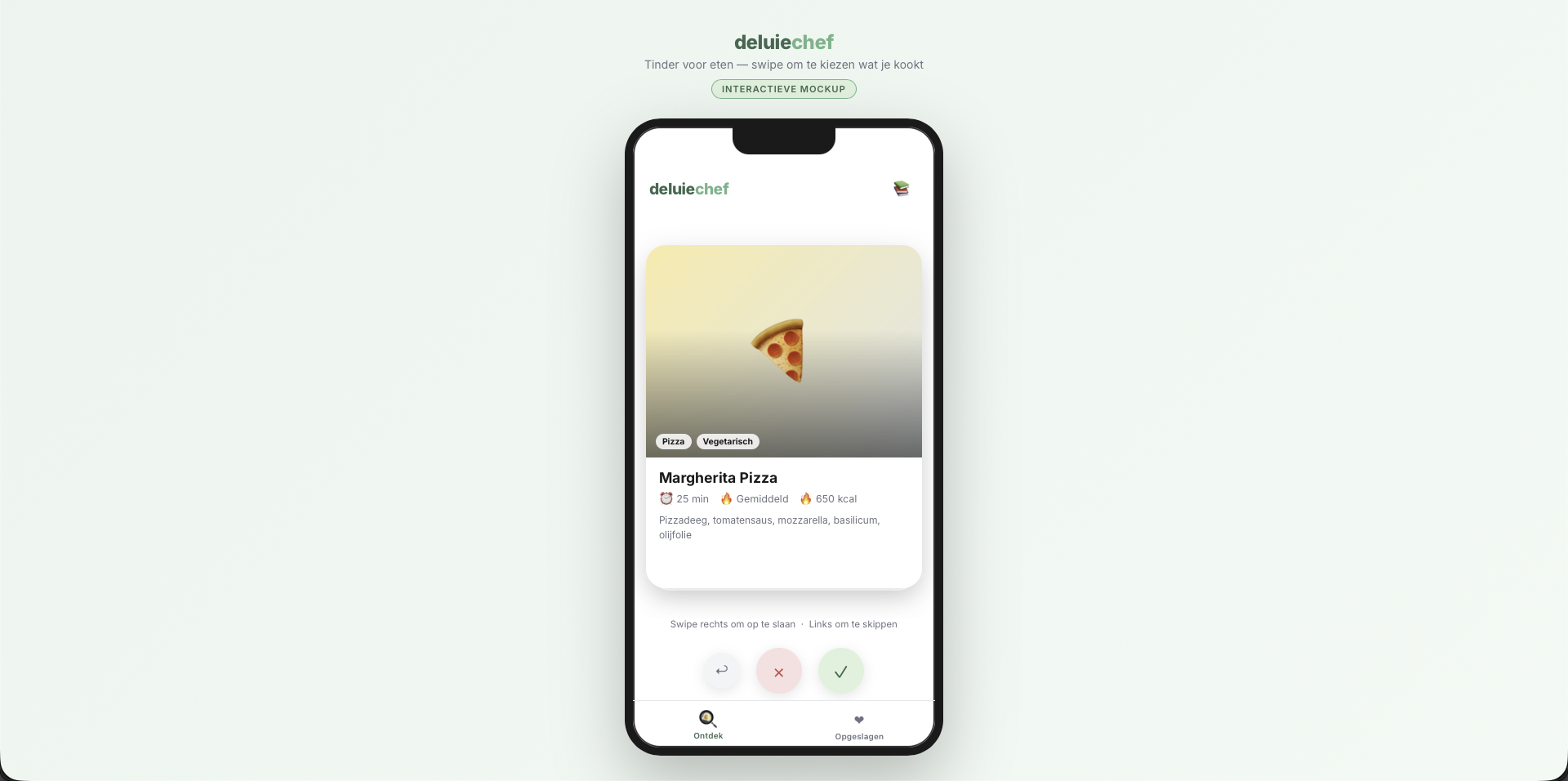 De Luie Chef app screenshot