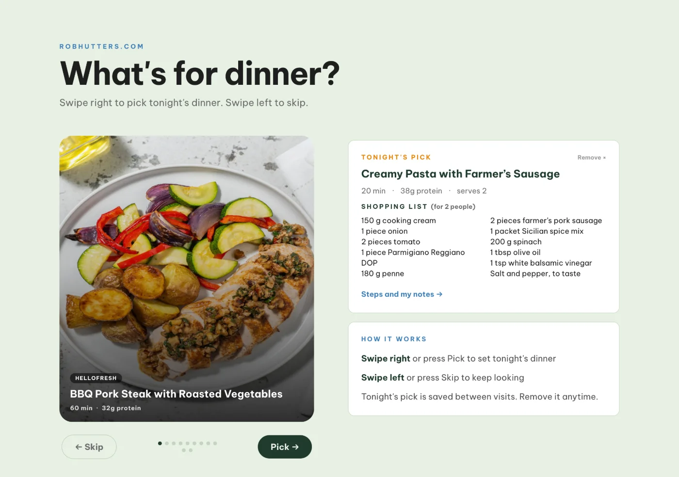 What's for Dinner? screenshot