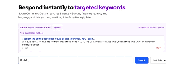 Social Command Centre screenshot